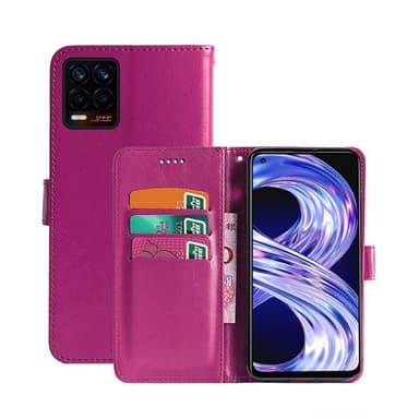 Lompakkokotelo 3-kortti Realme 8 Pro  - pinkki