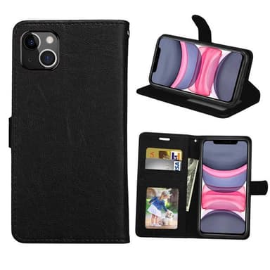 Lompakkokotelo 3-kortti Apple iPhone 13  - musta