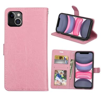 Lompakkokotelo 3-kortti Apple iPhone 13 mini  - vaaleanpunainen