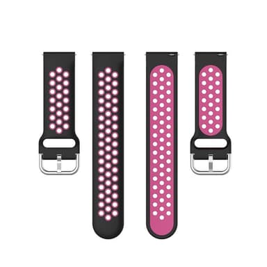EBN Sport Rannekoru Samsung Galaxy Watch 4 44mm - Musta/ Tumma pinkki