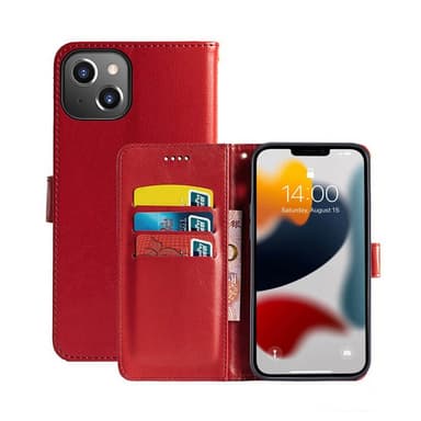 Apple iPhone 13 Lompakkokotelo 3-kortti  - punainen