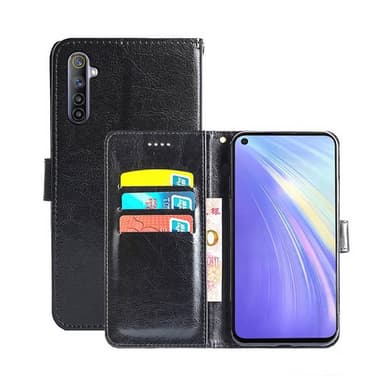 Lompakkokotelo 3-kortti Realme 6  - musta
