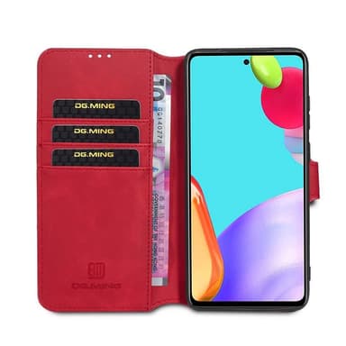 DG-Ming Lompakkokotelo 3-kortti Samsung Galaxy A52s 5G  - punainen