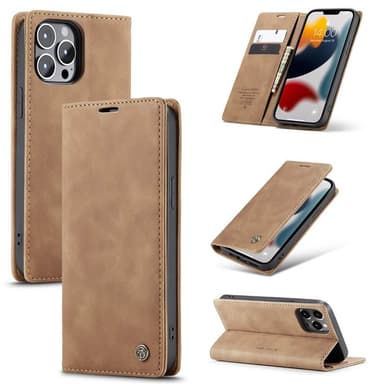 CaseMe Smart FlipCase Apple iPhone 13 Pro  - ruskea