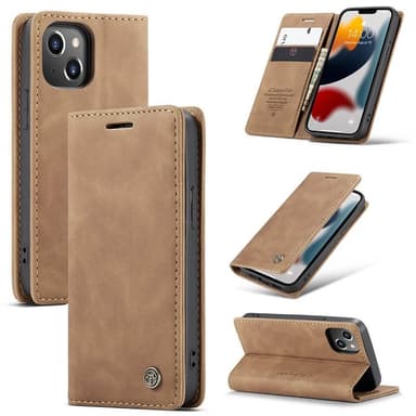 CaseMe Smart FlipCase Apple iPhone 13 mini  - ruskea