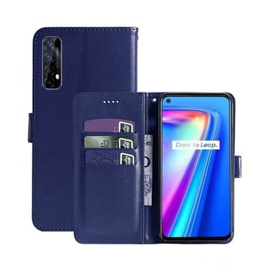 Lompakkokotelo 3-kortti Realme 7 4G  - tumma