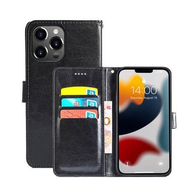 Apple iPhone 13 Pro Lompakkokotelo 3-kortti  - musta