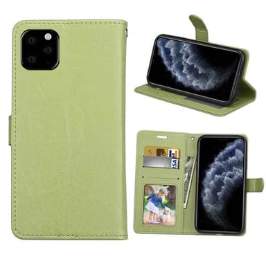 Lompakkokotelo 3-kortti Apple iPhone 13 Pro Max  - vihreä