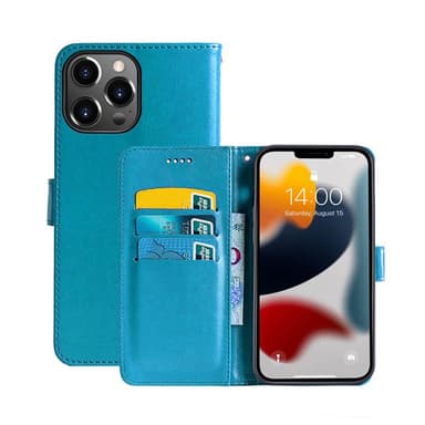 Apple iPhone 13 Pro Max Lompakkokotelo 3-kortti  - Vaaleansininen
