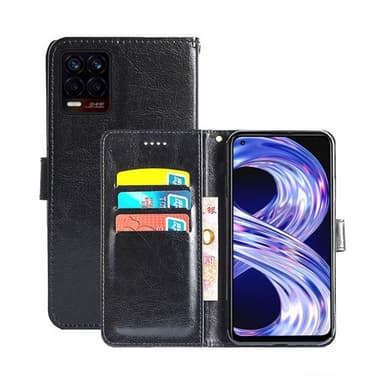Lompakkokotelo 3-kortti Realme 8 Pro  - musta