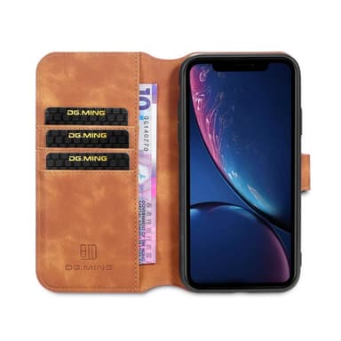 DG-Ming Lompakkokotelo 3-kortti Apple iPhone 13  - ruskea