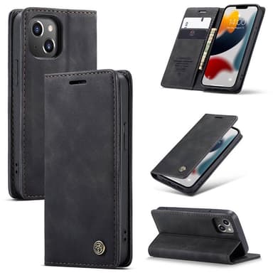 CaseMe Smart FlipCase Apple iPhone 13 mini  - musta