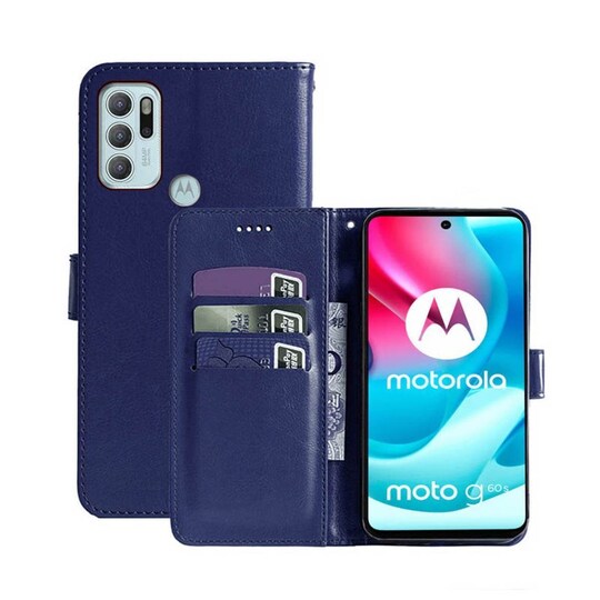 Lompakkokotelo 3-kortti Motorola Moto G60S  - tumma