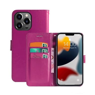 Apple iPhone 13 Pro Lompakkokotelo 3-kortti  - pinkki