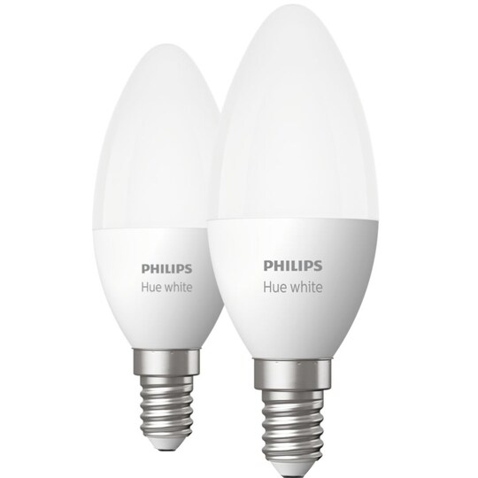 Philips Hue W 5,5W B39 lamppu E14 (2 kpl)