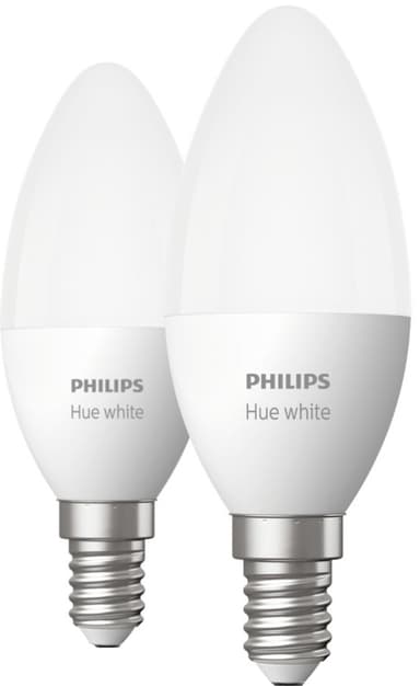 Philips Hue W 5,5W B39 lamppu E14 (2 kpl)
