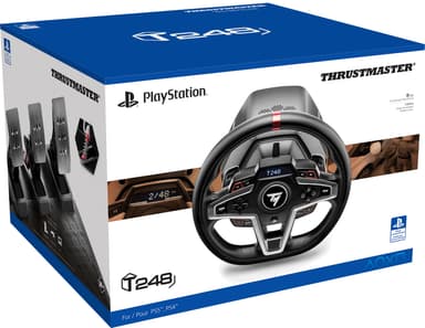 Thrustmaster T248 rattiohjain ja polkimet (PS5/PS4/PC)