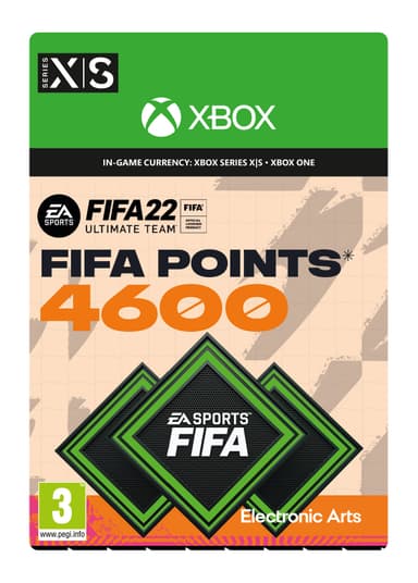 FIFA 22 FUT 4600 Ultimate Team Points - Xbox