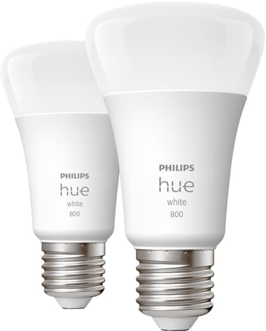 Philips Hue W 9W A60 lamppu E27 (2 kpl)