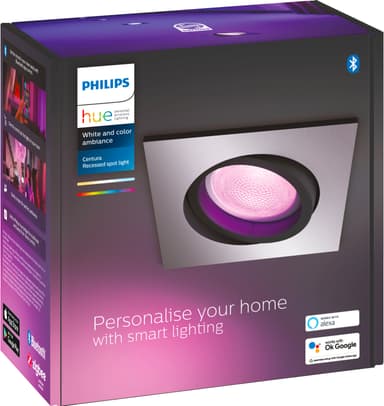 Philips Hue Centura upotettu spottivalo S. (alumiini)