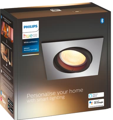 Philips Hue Milliskin S upotettu spottivalo (alumiini)