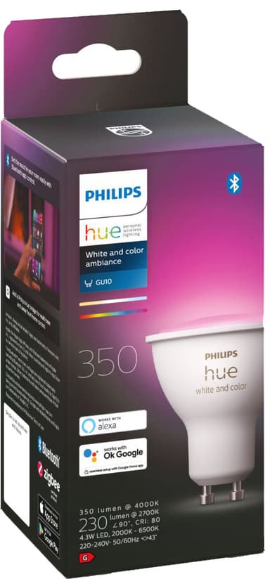 Philips Hue WCA 4,3W lamppu GU10