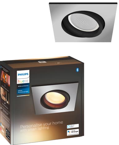 Philips Hue Milliskin S upotettu spottivalo (alumiini)