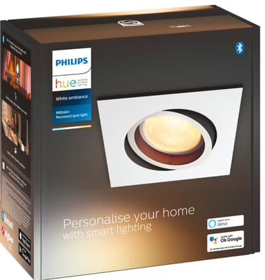Philips Hue Milliskin upotettu spottivalo (valkoinen)