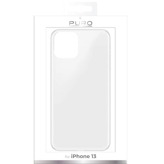 Puro 0.3 Nude iPhone 13 suojakuori (läpinäkyvä)