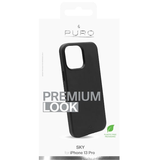 Puro Sky iPhone 13 Pro suojakuori (musta)