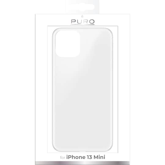 Puro 0.3 Nude iPhone 13 Mini suojakuori (läpinäkyvä)