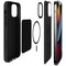 Puro Sky iPhone 13 Pro Max suojakuori MagSafella (musta)