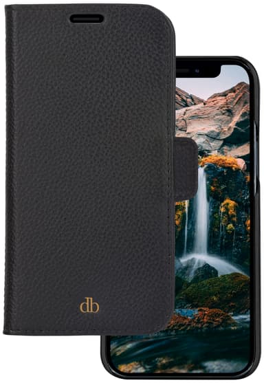Dbramante1928 New York iPhone 13 Pro Max lompakkokotelo (yönmusta)