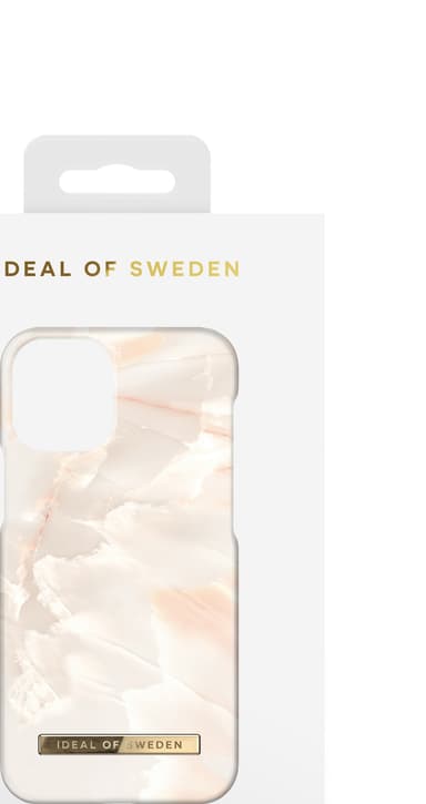 iDeal of Sweden iPhone 13 mini suojakuori (Rose Pearl Marble)