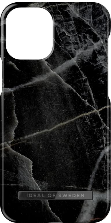 iDeal of Sweden iPhone 13 mini suojakuori (Black Thunder Marble)