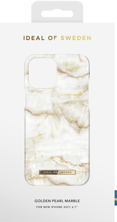 iDeal of Sweden iPhone 13 Pro Max suojakuori (Golden Pearl Marble)