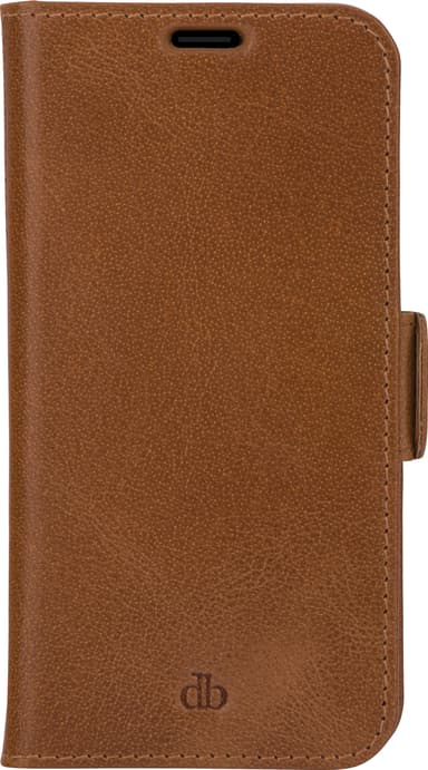 Dbramante1928 Copenhagen Slim iPhone 13 lompakkokotelo (keltaruskea)