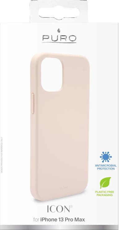 Puro Icon iPhone 13 Pro Max silikoninen suojakuori (ruusu)