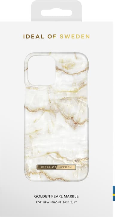 iDeal of Sweden iPhone 13 suojakuori (Golden Pearl Marble)