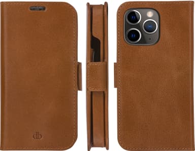 Dbramante1928 Lynge iPhone 13 lompakkokotelo (keltaruskea)