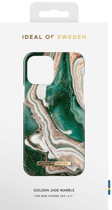 iDeal of Sweden iPhone 13 Pro Max suojakuori (Golden Jade Marble)