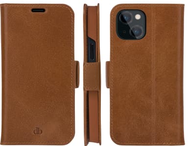 Dbramante1928 Copenhagen Slim iPhone 13 lompakkokotelo (keltaruskea)