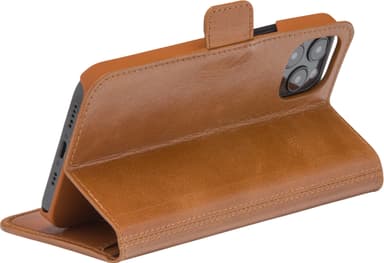 Dbramante1928 Copenhagen Slim iPhone 13 lompakkokotelo (keltaruskea)