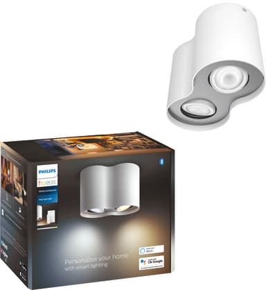 Philips Hue Pillar spottivalo 2x5W (valkoinen)