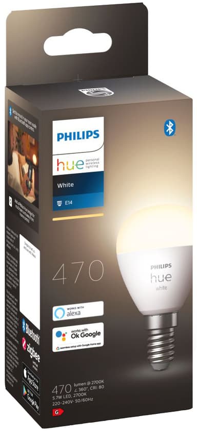 Philips Hue W 5,7W Luster lamppu E14