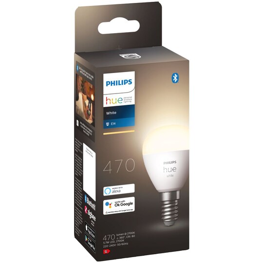 Philips Hue White Luster LED lamppu P45 E14 (1 kpl)