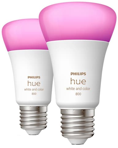 Philips Hue WCA 6,5W A60 lamppu E27 (2 kpl)