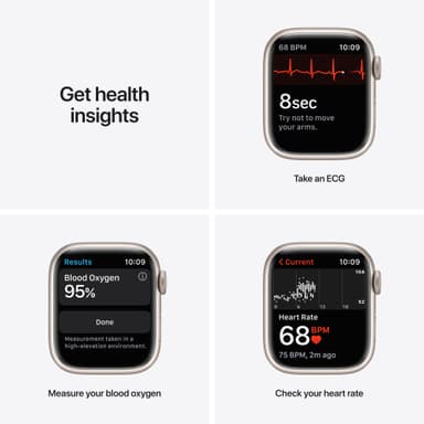 Apple Watch Series 7 41 mm GPS (tähtival. alu. / tähtival. urheilura.)
