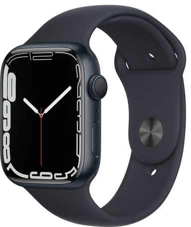 Apple Watch Series 7 45 mm GPS (yö alu. / yö urheiluranneke)