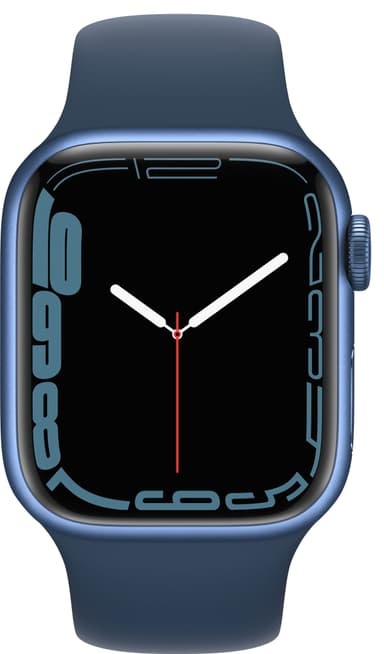 Apple Watch Series 7 41 mm GPS (sin. alu. / syvän sin. urheiluranneke)